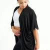 Slinky To Touch Midi Kimono - Black