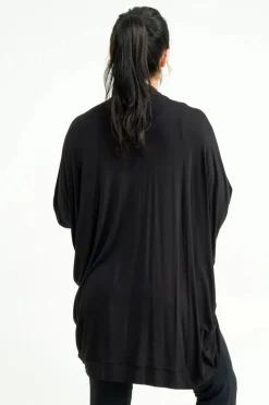 Slinky To Touch Midi Kimono - Black