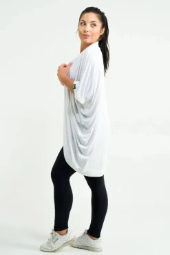 Slinky To Touch Midi Kimono - White
