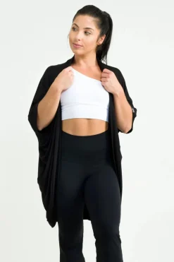 Slinky To Touch Midi Kimono - Black