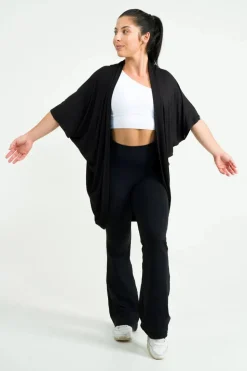 Slinky To Touch Midi Kimono - Black