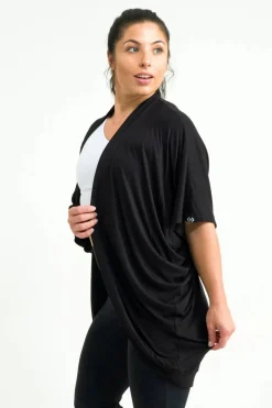 Slinky To Touch Midi Kimono - Black