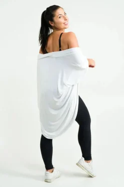 Slinky To Touch Midi Kimono - White