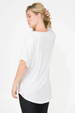 Slinky To Touch Plain Boyfriend Tee - White