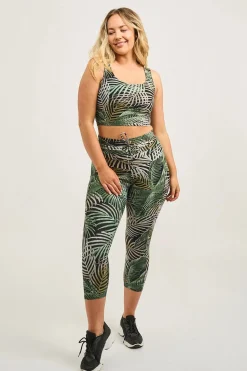 So Frond Of You Performance - Luxe Panel Pocket Drawstring Capri Leggings