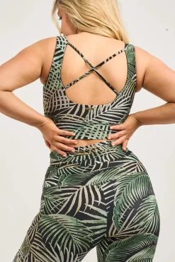 So Frond Of You Performance - Luxe Scoop Neck Comfort Crop Top