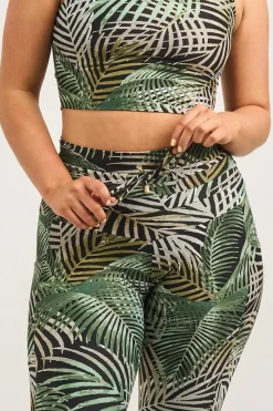 So Frond Of You Performance - Luxe Panel Pocket Drawstring Capri Leggings