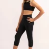 Soft To Touch Kids Jogger Capris - Black Exotic Touch Jag