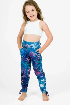 Soft To Touch Kids Jogger Long Tie Sides W/ Pockets - Mermaid Mafia