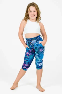 Soft To Touch Kids Jogger Capris - Mermaid Mafia