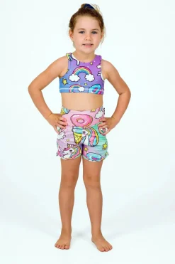 Soft To Touch Kids Jogger Shorts - Unicorn