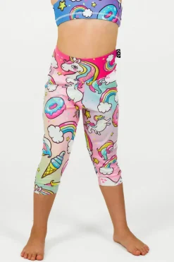 Soft To Touch Kids Jogger Capris - Unicorn