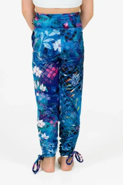 Soft To Touch Kids Jogger Long Tie Sides W/ Pockets - Mermaid Mafia