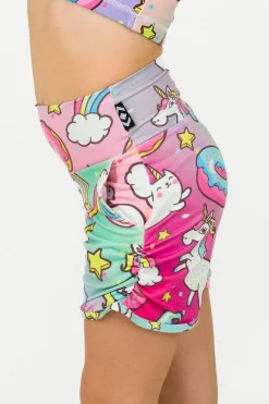 Soft To Touch Kids Jogger Shorts - Unicorn