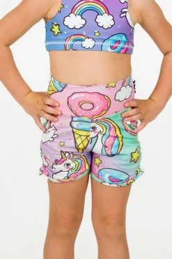 Soft To Touch Kids Jogger Shorts - Unicorn