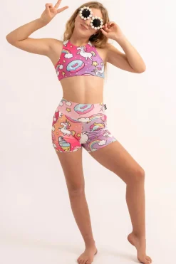 Soft To Touch Kids Jogger Shorts - Unicorn