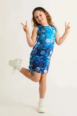 Soft To Touch Kids Lazy Girl Dress Tank - Mermaid Mafia