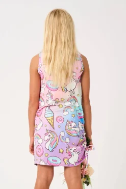 Soft To Touch Kids Lazy Girl Dress Tank - Unicorn