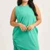 Soft To Touch Lazy Girl Dress Tank - Jade