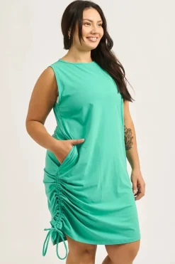 Soft To Touch Lazy Girl Dress Tank - Jade