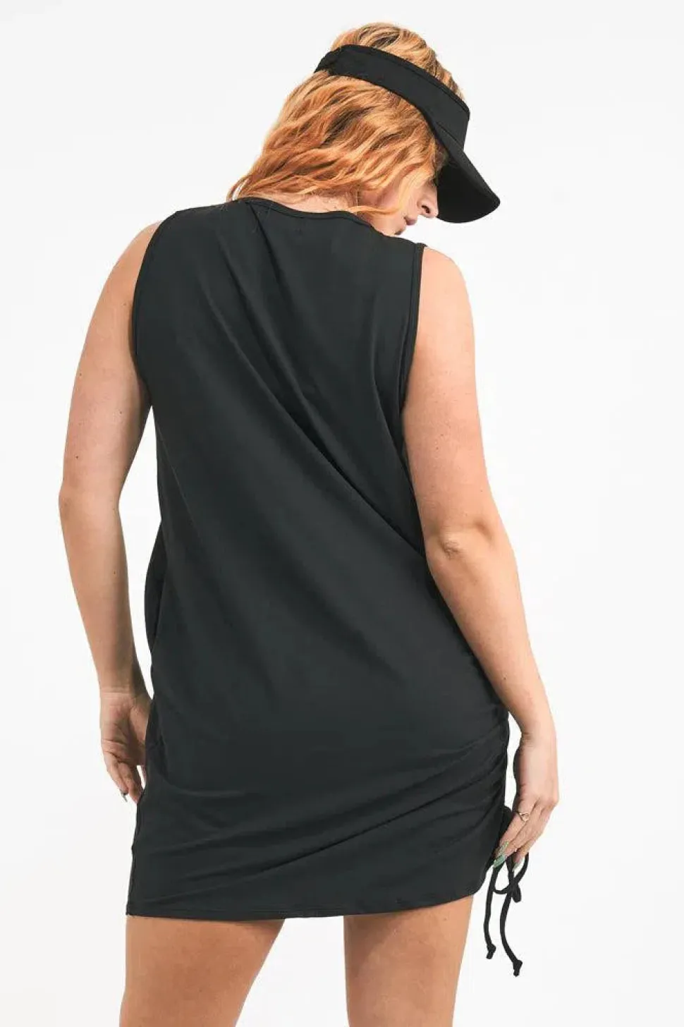 Soft To Touch Lazy Girl Dress Tank - Black