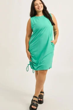 Soft To Touch Lazy Girl Dress Tank - Jade