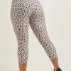 Speckle Jag Sand Performance - Luxe Panel Pocket Drawstring Capri Leggings