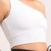 White Body Contouring - One Shoulder Comfort Crop Top