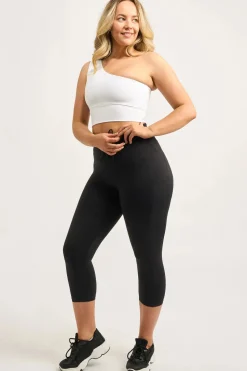 White Body Contouring - One Shoulder Comfort Crop Top