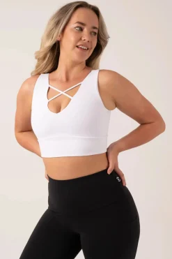 White Body Contouring - Reversible Comfort Crop Top