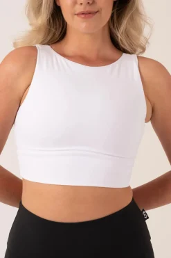 White Body Contouring - Reversible Comfort Crop Top