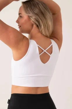 White Body Contouring - Reversible Comfort Crop Top