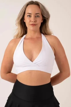 White Performance - Halter Crop