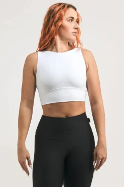 White Performance - Reversible Comfort Crop Top