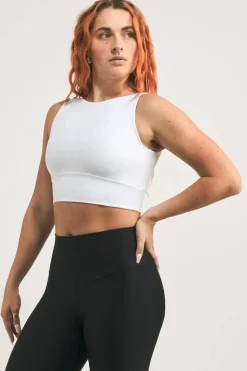 White Performance - Reversible Comfort Crop Top
