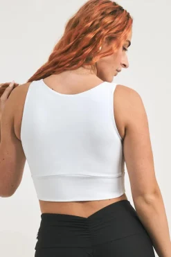 White Performance - Reversible Comfort Crop Top