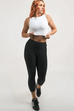 White Performance - Reversible Comfort Crop Top